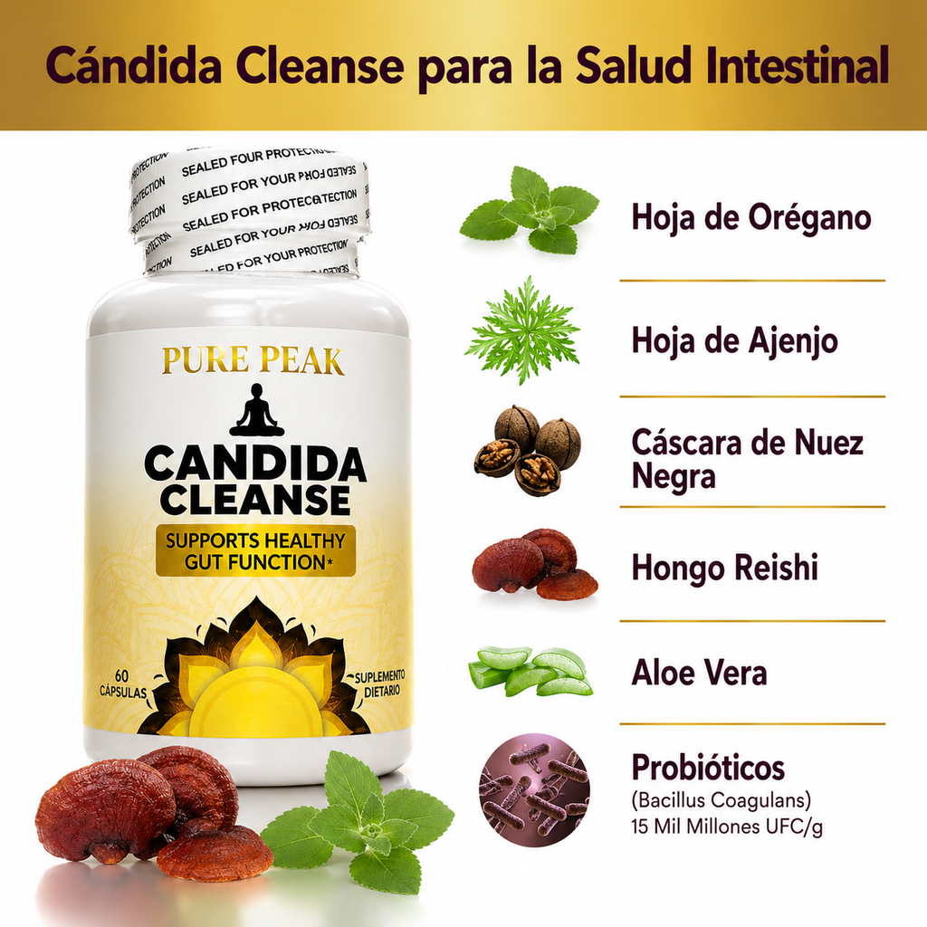 Candida Cleanse, Pure Peak, 60 caps
